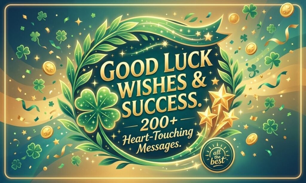 Heart Touching 200+ Good Luck Wishes — All the Best! 🍀🌟