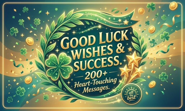 Heart Touching 200+ Good Luck Wishes — All the Best! 🍀🌟