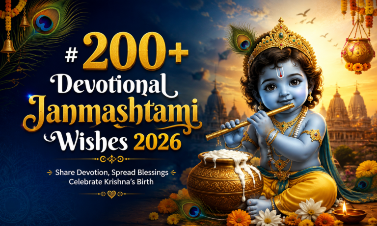 200+ Devotional Janmashtami Wishes 2026