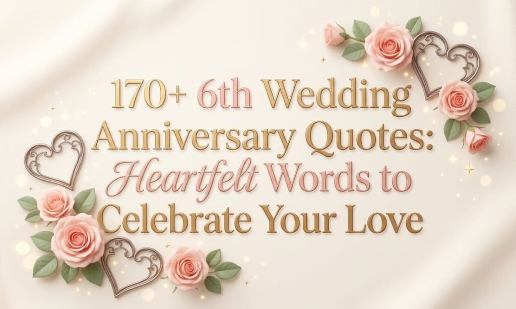 170+ 6th Wedding Anniversary Quotes Heartfelt Words to Celebrate Your Love