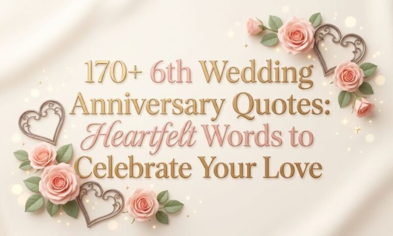 170+ 6th Wedding Anniversary Quotes Heartfelt Words to Celebrate Your Love