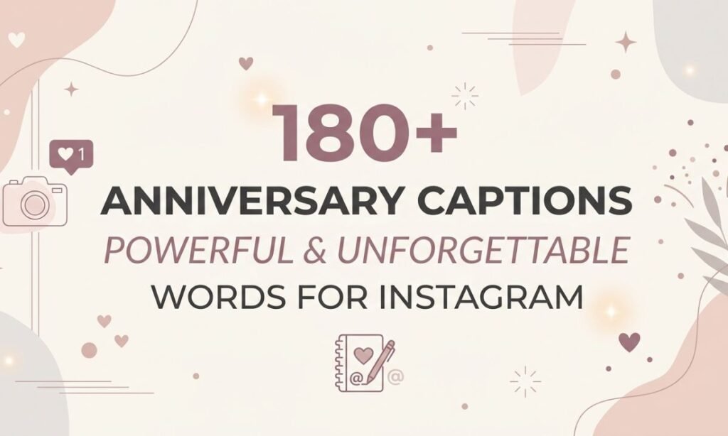 180+ Anniversary Captions Powerful & Unforgettable Words For Instagram
