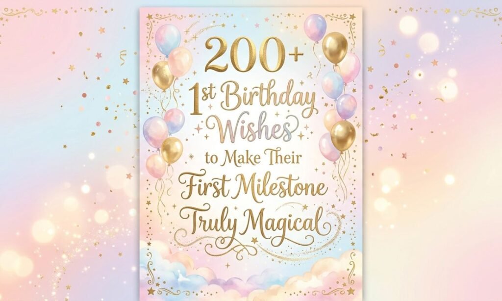 200+ 1st Birthday Wishes to Make Their First Milestone Truly Magical