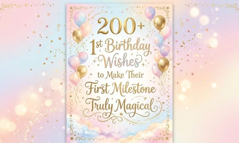 200+ 1st Birthday Wishes to Make Their First Milestone Truly Magical