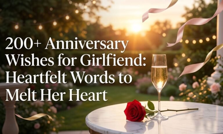 200+ Anniversary Wishes for Girlfriend Heartfelt Words to Melt Her Heart