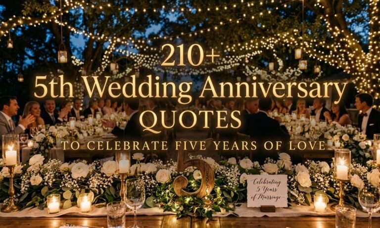 210+ 5th Wedding Anniversary Quotes to Celebrate Five Years of Love