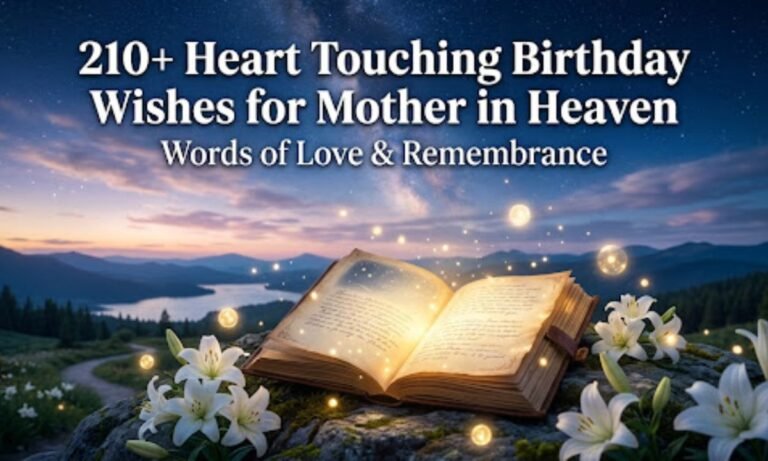 210+ Heart Touching Birthday Wishes for Mother in Heaven Words of Love & Remembrance