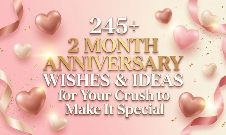 245+ 2 Month Anniversary Wishes & Ideas for Your Crush to Make It Special