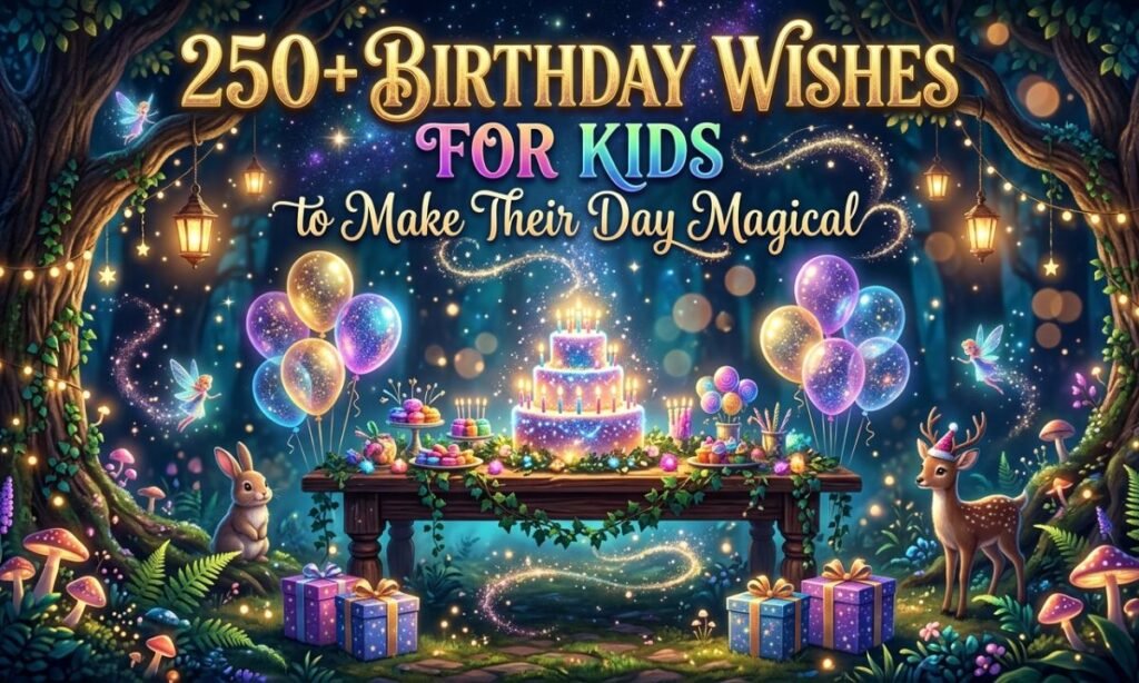 250+ Birthday Wishes for Kids to Make Their Day Magical
