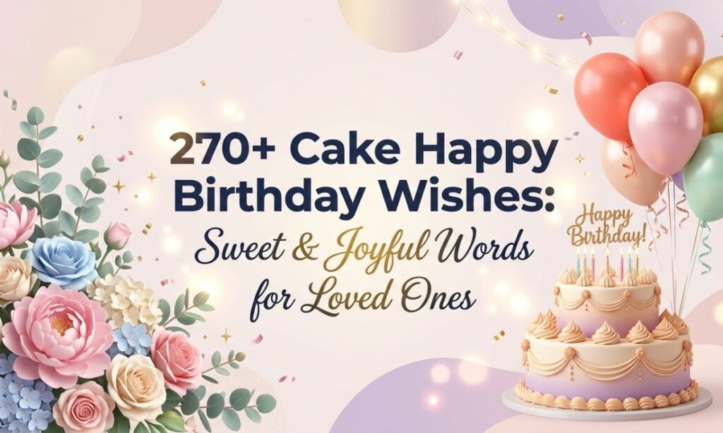 270+ Cake Happy Birthday Wishes Sweet & Joyful Words for Loved Ones