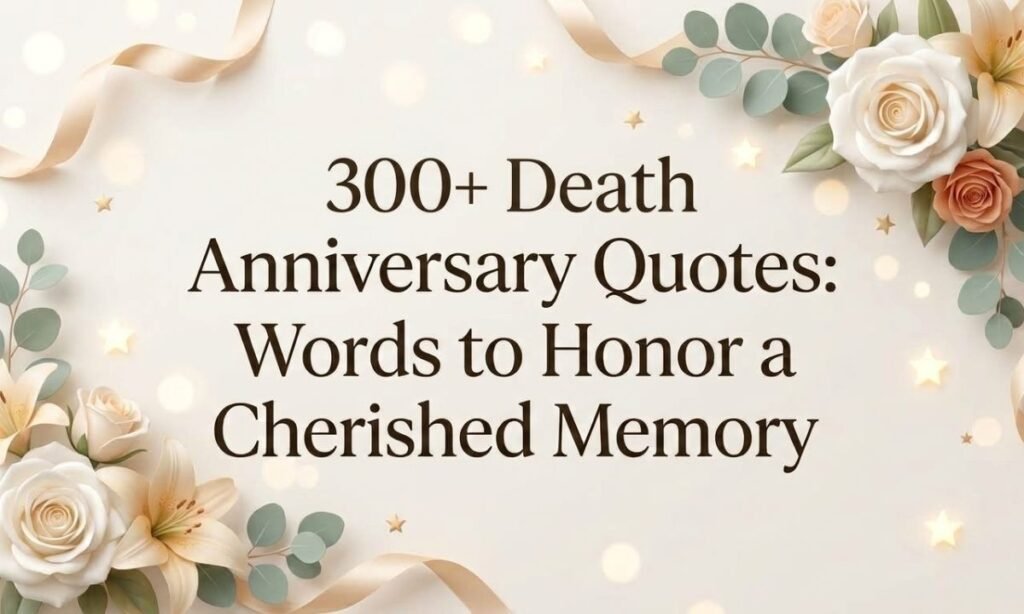 300+ Death Anniversary Quotes Heartfelt Words to Honor a Cherished Memory