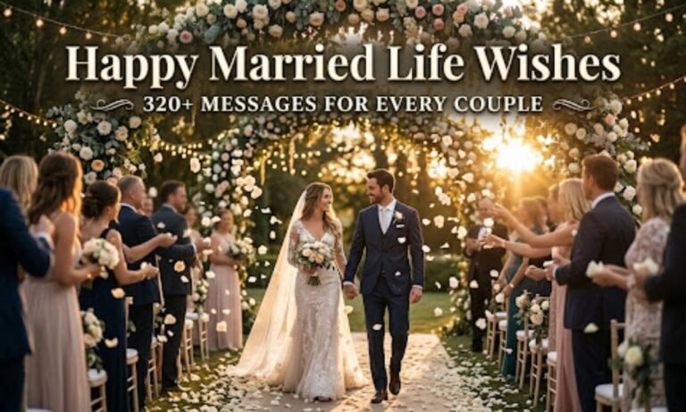 Happy Married Life Wishes 320+ Messages for Every Couple